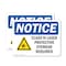 Signmission Radiation & Laser Sign, 7 in H x 10 in W, Vinyl Decal, Rectangle OS-2PACK-NS-D-710-L-10604 - alternate 1
